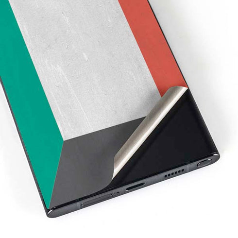 Kuwait Flag Distressed Galaxy S25 Ultra Skin