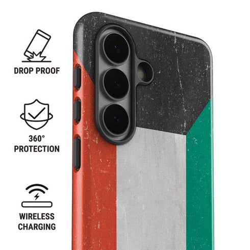 Kuwait Flag Distressed Galaxy S26 Impact Case