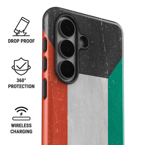 Kuwait Flag Distressed Galaxy S26 Plus Impact Case