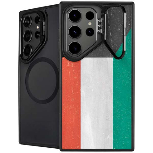 Kuwait Flag Distressed Galaxy S26 Ultra Kickstand Case