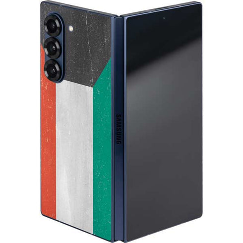 Kuwait Flag Distressed Galaxy Z Fold6 Skin