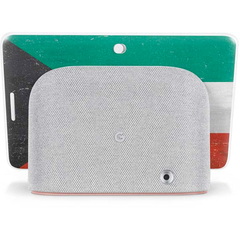 Kuwait Flag Distressed Google Home Hub Skin