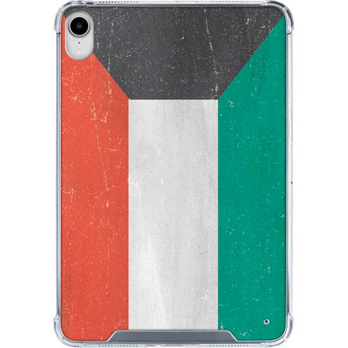 Kuwait Flag Distressed iPad 11th Gen (2025) Clear Case