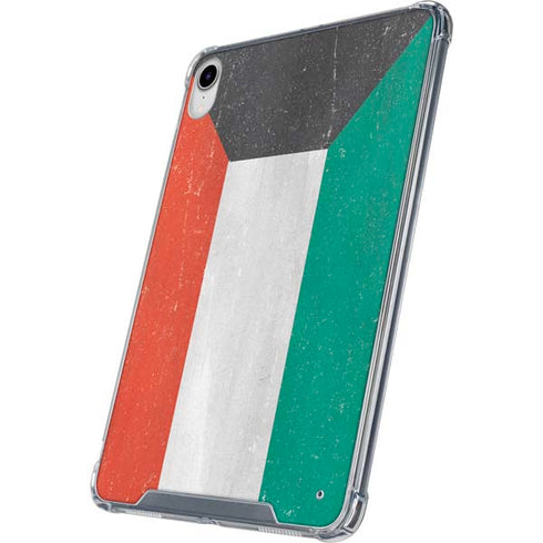 Kuwait Flag Distressed iPad 11th Gen (2025) Clear Case