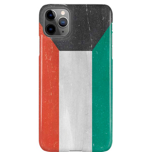 Kuwait Flag Distressed iPhone Cases