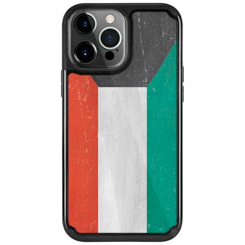 Kuwait Flag Distressed iPhone Cases