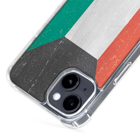 Kuwait Flag Distressed iPhone 14 MagSafe Case