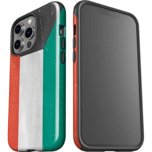 Kuwait Flag Distressed iPhone 15 Pro Impact Case