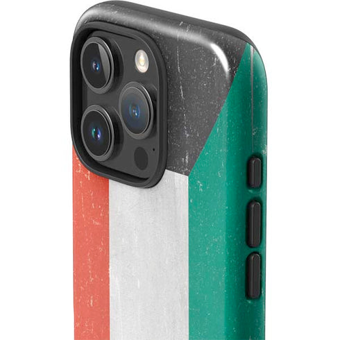 Kuwait Flag Distressed iPhone 16 Pro Impact Case
