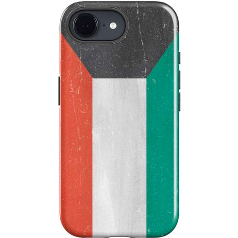 Kuwait Flag Distressed iPhone 16e Impact Case