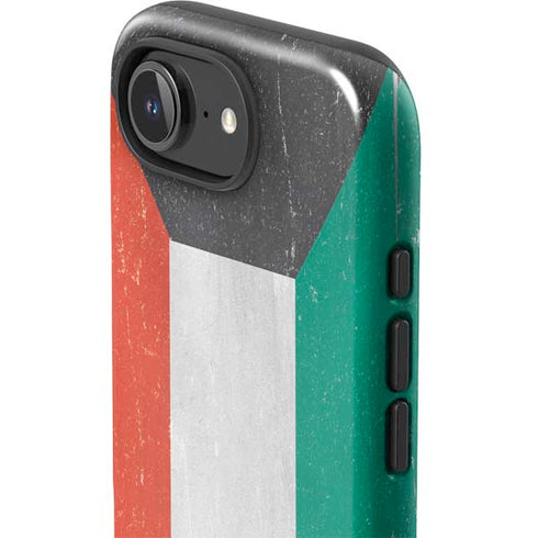 Kuwait Flag Distressed iPhone 16e Impact Case