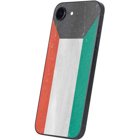 Kuwait Flag Distressed iPhone 16e Skin
