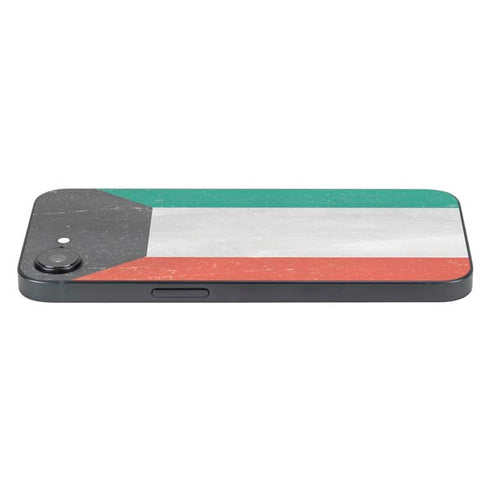 Kuwait Flag Distressed iPhone 16e Skin