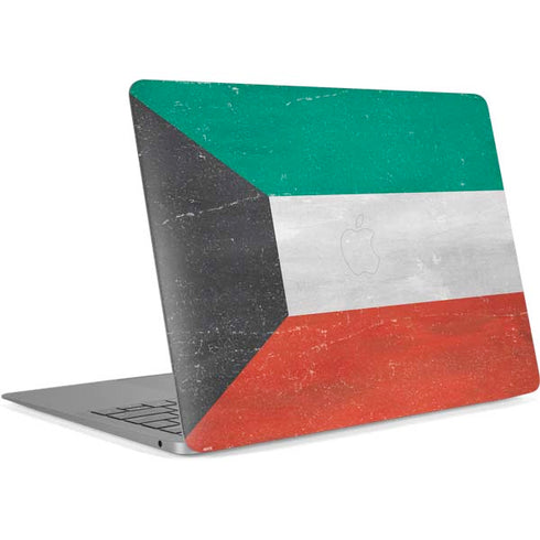 Kuwait Flag Distressed Apple MacBook Air Skin