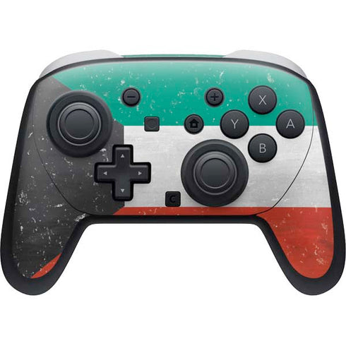 Kuwait Flag Distressed Nintendo Skins