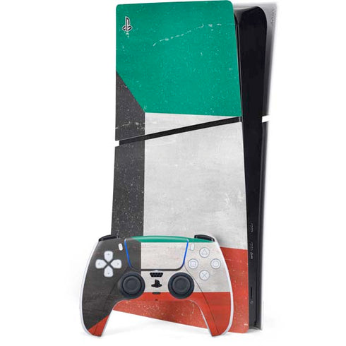Kuwait Flag Distressed PlayStation PS5 Skins