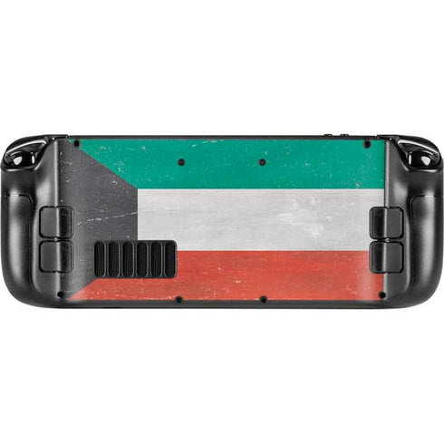 Kuwait Flag Distressed Steam Deck Handheld Gaming Computer OLED Skin