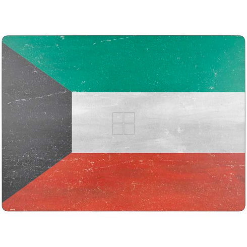 Kuwait Flag Distressed Surface Laptop 7 13.8in Skin