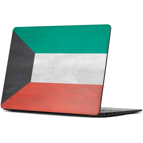 Kuwait Flag Distressed Surface Laptop 7 15in Skin