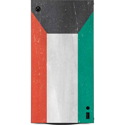 Kuwait Flag Distressed XBox Series X Digital Edition Console Skin