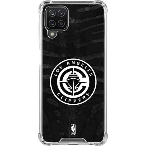 NBA LA Clippers Animal Print Galaxy A12 Clear Case