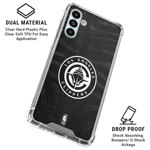 NBA LA Clippers Animal Print Galaxy A13 5G Clear Case