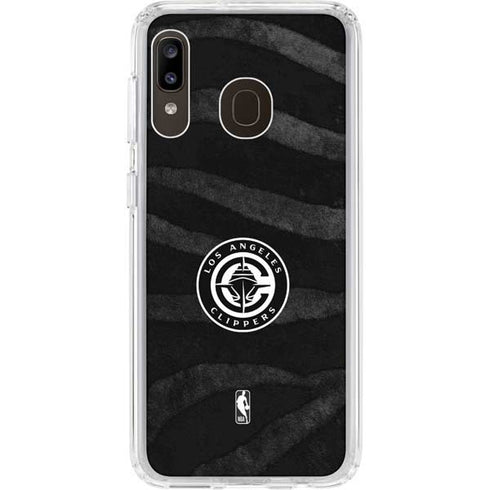 NBA LA Clippers Animal Print Galaxy A20 Clear Case