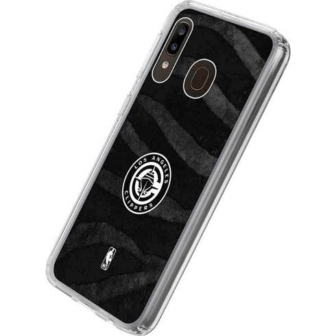 NBA LA Clippers Animal Print Galaxy A20 Clear Case