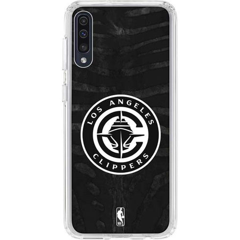 NBA LA Clippers Animal Print Galaxy A50 Clear Case