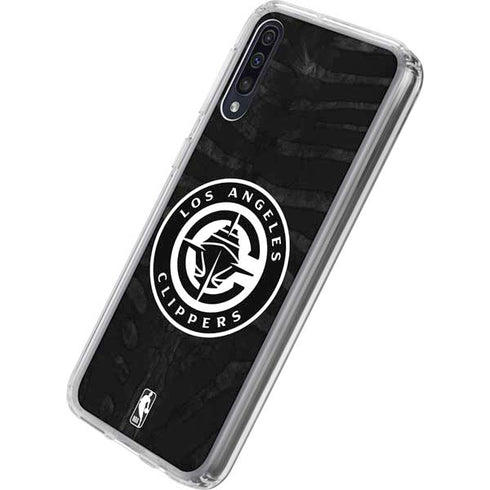 NBA LA Clippers Animal Print Galaxy A50 Clear Case