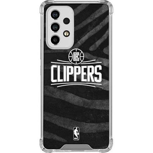 NBA LA Clippers Animal Print Galaxy A53 5G Clear Case