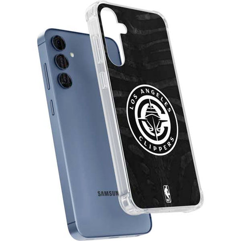 NBA LA Clippers Animal Print Galaxy A55 5G Clear Case
