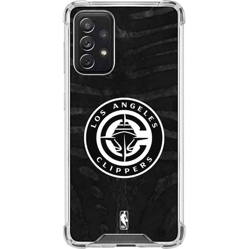NBA LA Clippers Animal Print Galaxy A72 5G Clear Case