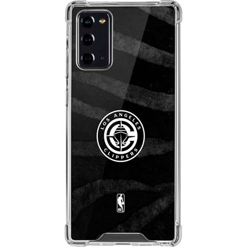 NBA LA Clippers Animal Print Galaxy Note20 5G Clear Case