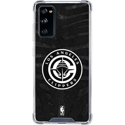 NBA LA Clippers Animal Print Galaxy S20 FE Clear Case