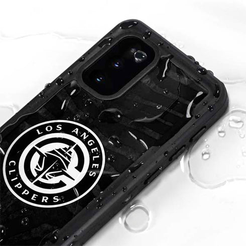 NBA LA Clippers Animal Print Galaxy S20 Waterproof Case
