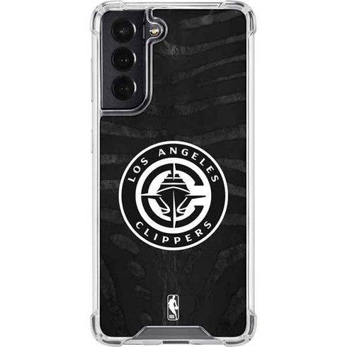 NBA LA Clippers Animal Print Galaxy S22 Clear Case