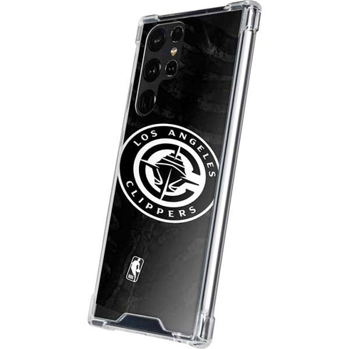 NBA LA Clippers Animal Print Galaxy S22 Ultra Clear Case