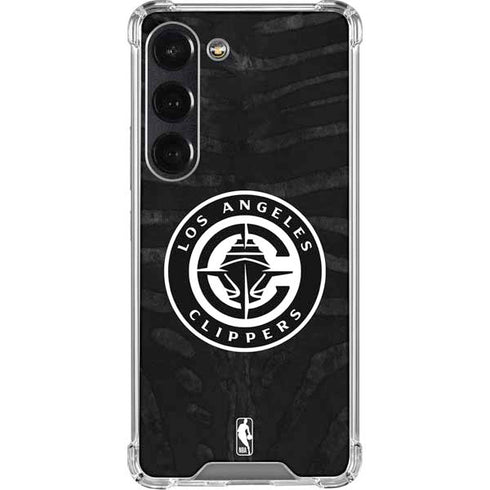 NBA LA Clippers Animal Print Galaxy S23 Clear Case