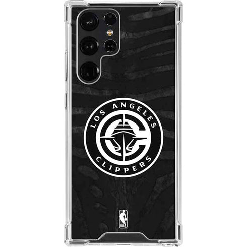 NBA LA Clippers Animal Print Galaxy S23 Ultra Clear Case