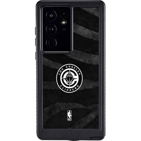 NBA LA Clippers Animal Print Galaxy S24 Ultra Waterproof Case