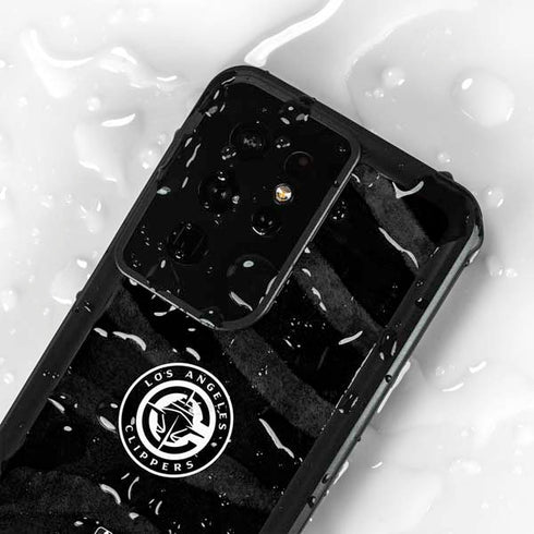 NBA LA Clippers Animal Print Galaxy S24 Ultra Waterproof Case