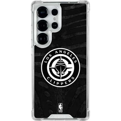 NBA LA Clippers Animal Print Galaxy S25 Ultra Clear Case