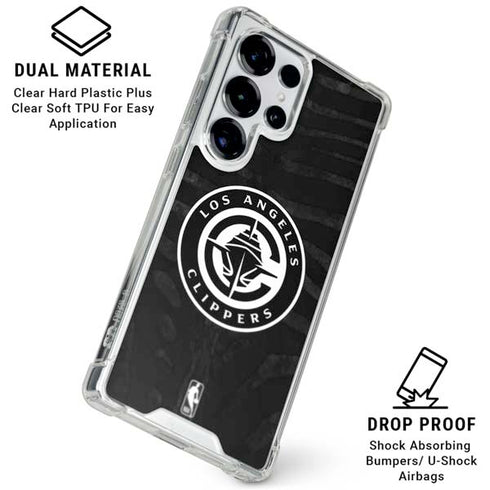 NBA LA Clippers Animal Print Galaxy S25 Ultra Clear Case