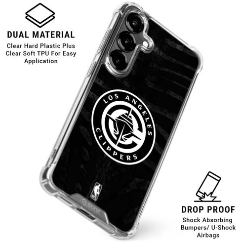 NBA LA Clippers Animal Print Galaxy S26 Plus Clear Case