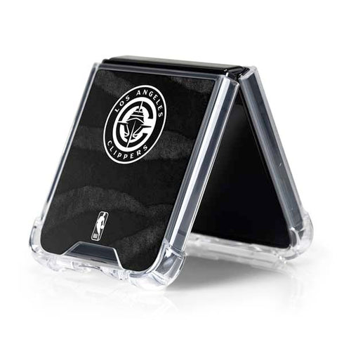NBA LA Clippers Animal Print Galaxy Z Flip5 5G Clear Case