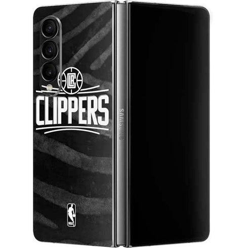 NBA LA Clippers Animal Print Galaxy Z Fold4 5G Skin