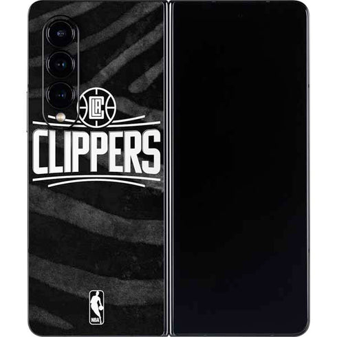 NBA LA Clippers Animal Print Galaxy Z Fold4 5G Skin