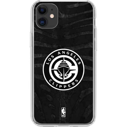 NBA LA Clippers Animal Print iPhone 11 Clear Case