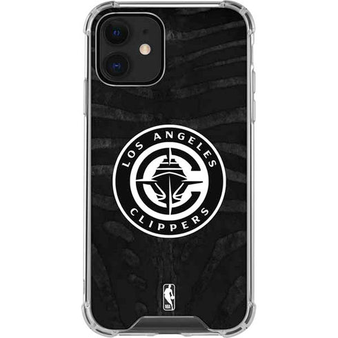 NBA LA Clippers Animal Print iPhone 12 Clear Case